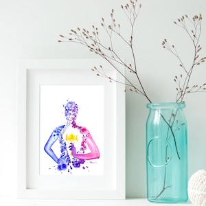 Print of Type 3, The Achiever, Enneagram Type 3, Enneagram art, giclee print, watercolor print