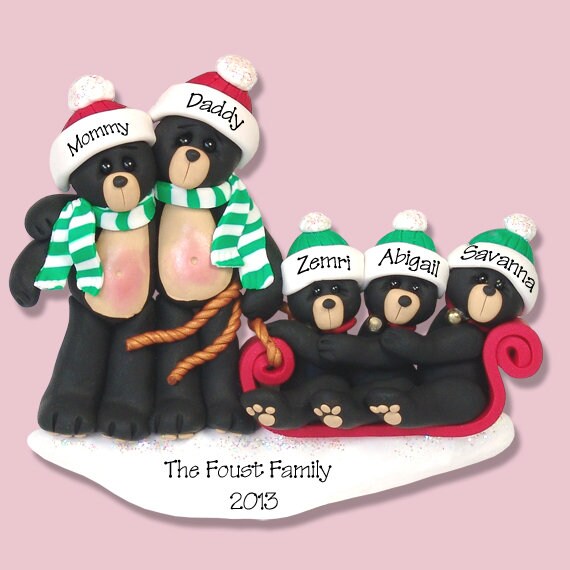  Personalized Mama Bear Christmas Ornaments Up to 5