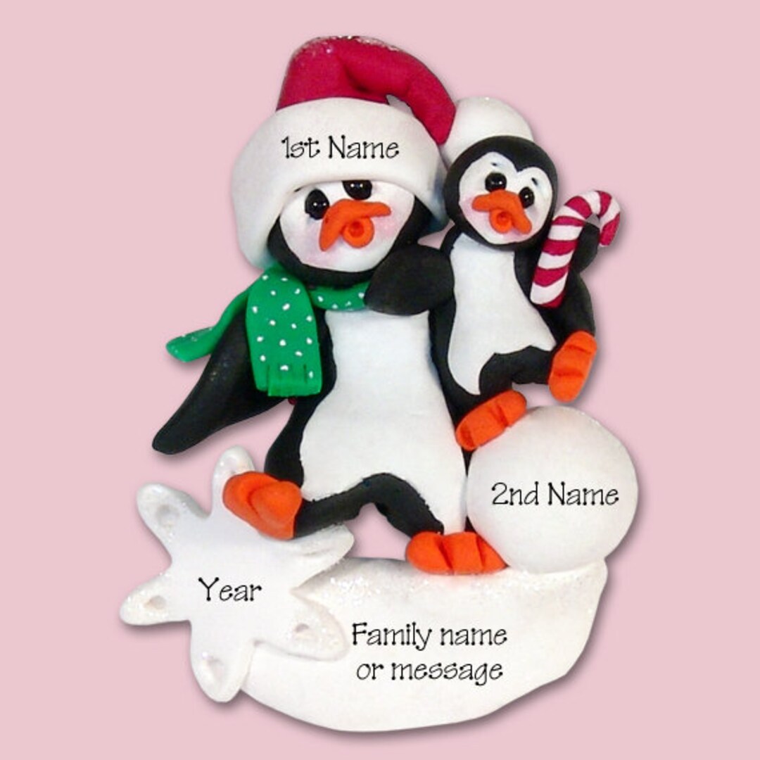 Single Parent With 1 Child Personalized Ornament, Grandparent W/ 1 ...