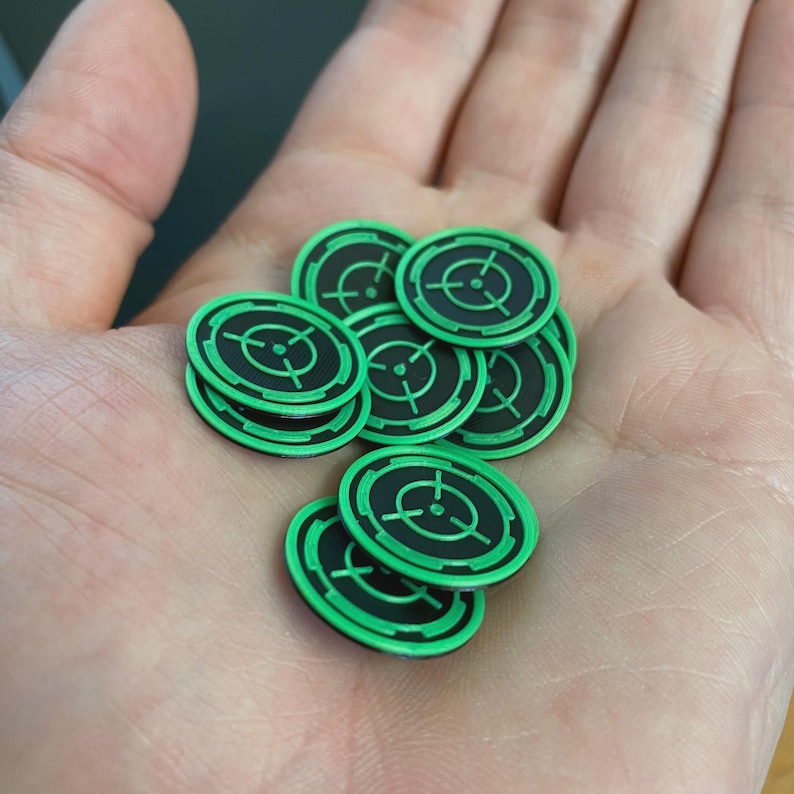 Crosshair Marker Tokens (crossfire, Markerlight Etc; 3D Printed to ...