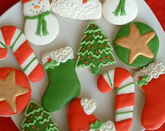 Christmas cookies 3 or 4 dozen MINI holiday cookies | Etsy
