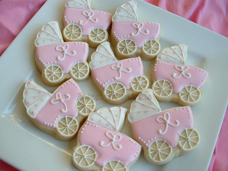 Baby Shower Cookies Baby Stroller Cookies 2 Dozen Baby Etsy Baby Shower Cookies Baby Stroller Cookies 2 Dozen Baby Etsy