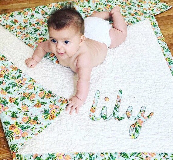 monogrammed baby blankets etsy