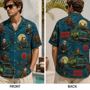 Jason Voorhees Hawaiian Shirt - Etsy