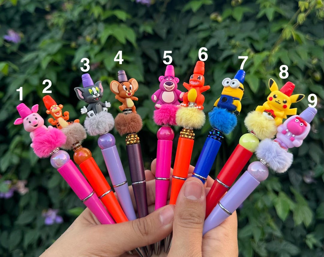 Character Beaded Pens - Etsy