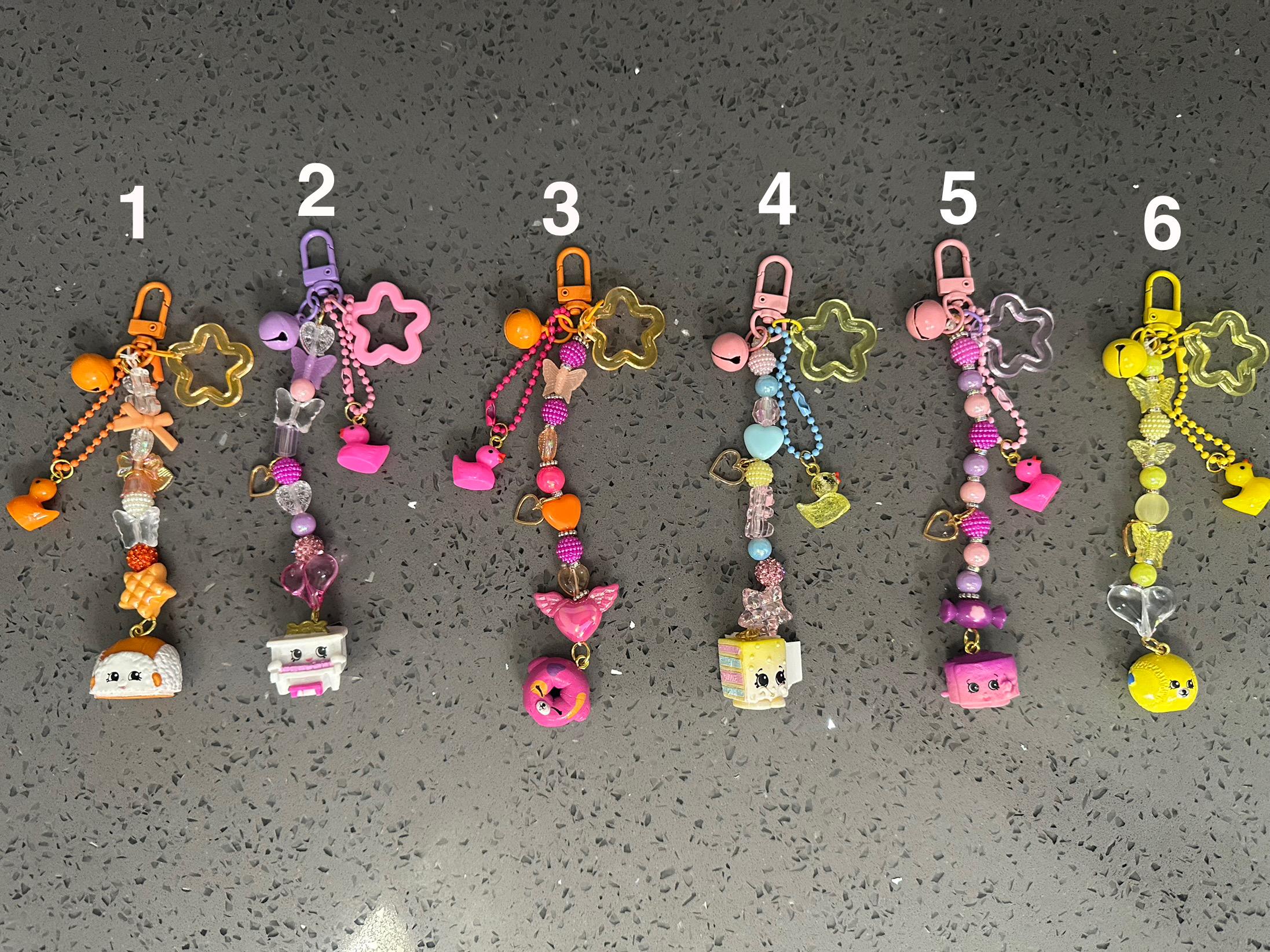 Handmade Shopkins Beaded Keychain - Etsy
