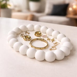 Bubble Tablett | 3D gedrucktes dekoratives Tablett | Schmuck Organizer Tablett | Waschtisch Tablett | Ästhetisches Raumdekor | Geschenk für Sie