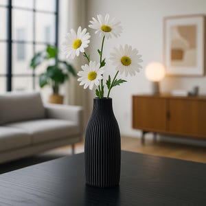Ribbed Bottle Vase