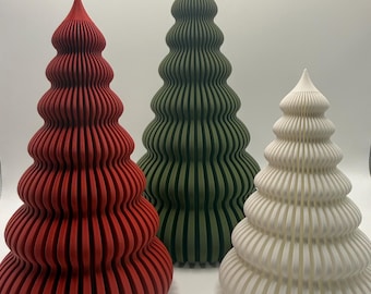 モダンな3Dプリントクリスマスツリー - ミニマリストのホリデーデコレーション