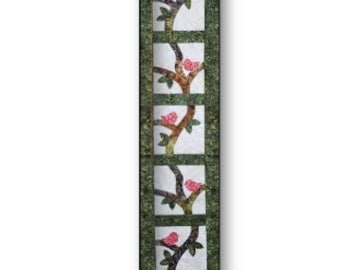 Perched Table Runner / Wall Hanging Quilt Pattern - PDF