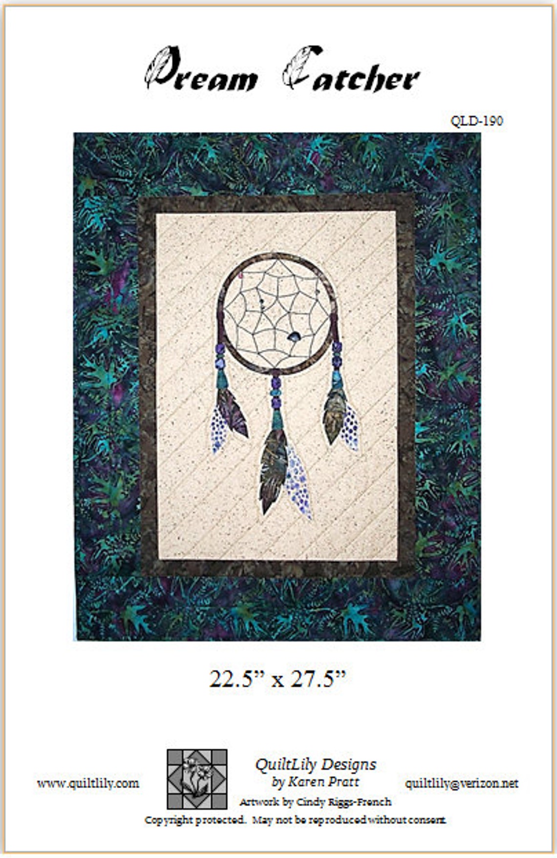 Dream Catcher Wall Hanging Quilt Pattern Etsy