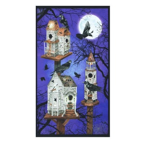 Haunted House by Carta Bella Paper Co - Main in Purple (C7130-PURPLE) -  Quilted Thimble Cottage