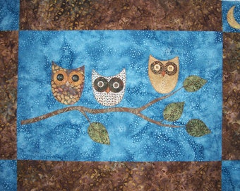 Night Owls Wall Hanging Quilt Pattern