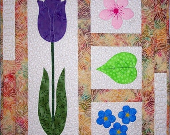 KIT: Spring Harmony Wall Hanging Quilt Pattern and KIT