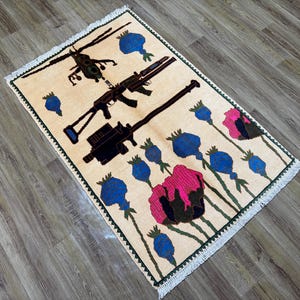 Afghan War Rug - Etsy