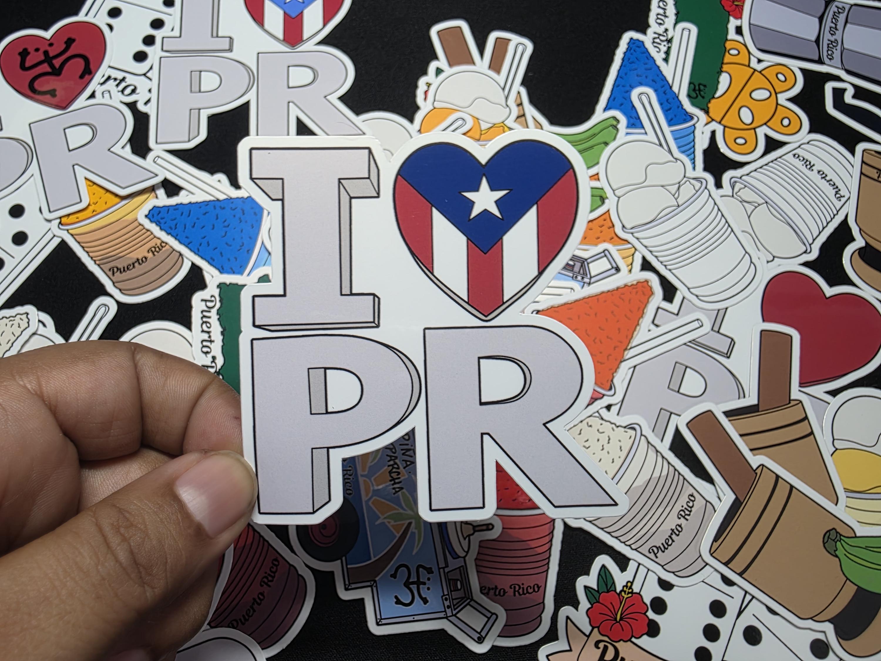 Puerto Rico Sticker Logo Puerto Rico Theme STICKERS Set 2 - Etsy