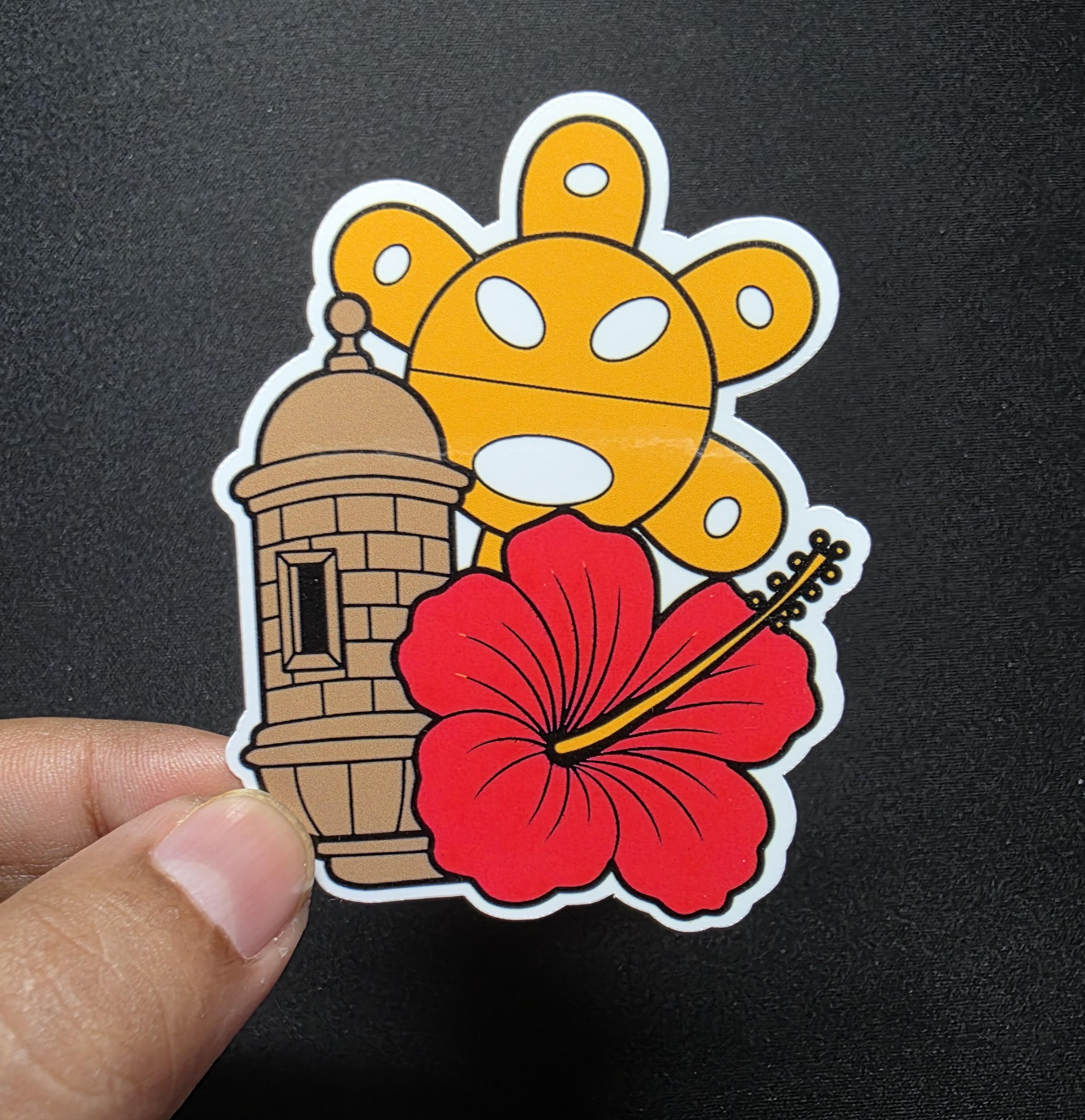 Puerto Rico Sticker Logo Puerto Rico Theme STICKERS Set 2 - Etsy