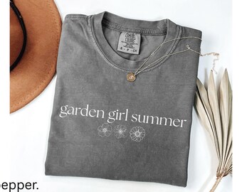 Garden Girl Summer T-Shirt: Comfort Colors Cottagecore Tee