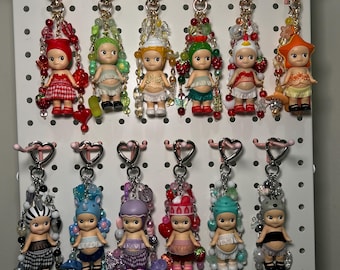 Custom Sonny Angel Keychain | Handmade Beaded Bag Charm Accessory