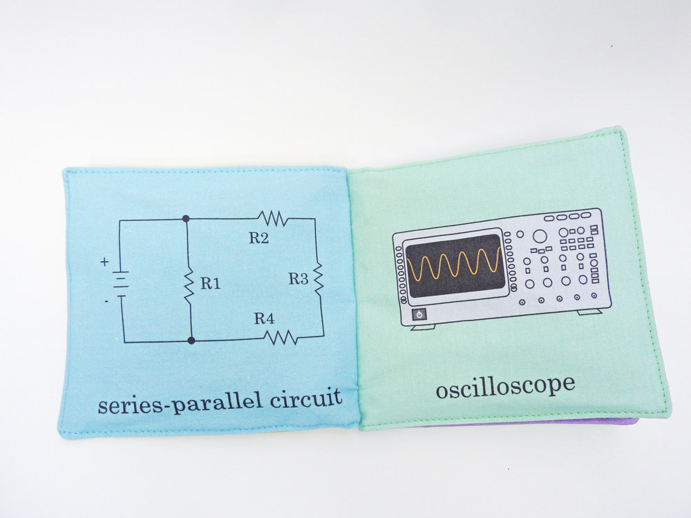 Cloth Book Electrical Engineering Baby Book Etsy