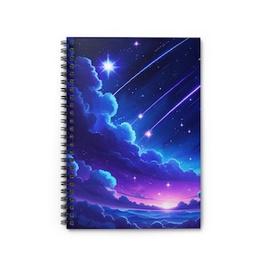 Celestial Spiral Notebook/Personalized Starry Sky Journal/Cosmic Galaxy Notebook for Writing/School/or Gift