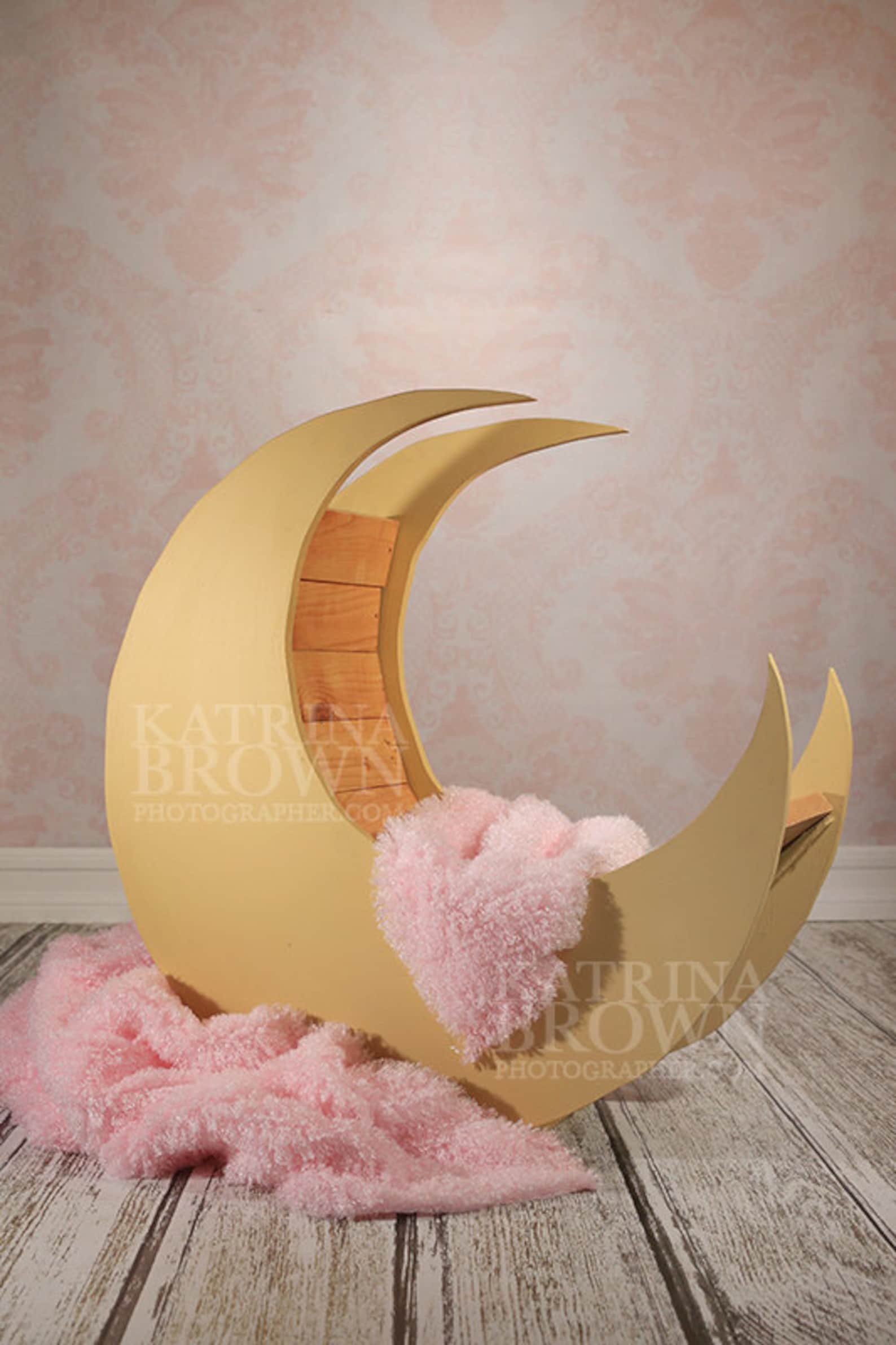 Pink Moon Prop for Infant Newborn Photography. 2 Digital Files Etsy