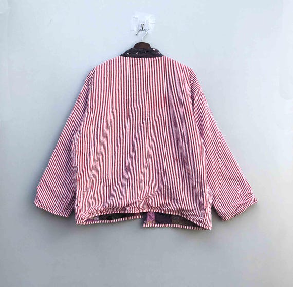 Handmade Patchwork Kantha Short Coat, Reversible … - image 8