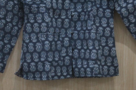 Handmade Cotton Patchwork Quilted Jacket: Reversi… - image 7