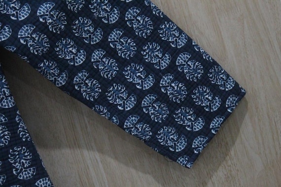 Handmade Cotton Patchwork Quilted Jacket: Reversi… - image 8