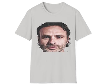 Rick Grimes Zest Gesicht | Zooted | Smug Rick Grimes Ich liebe The Walking Dead Lustiges Zombie-Halloween-Shirt Meme Gesicht | Unisex Tee