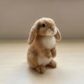 Handmade Needle Felted Bunny – Cute Wool Rabbit Figurine, Farm Animal Decor, Unique Gift