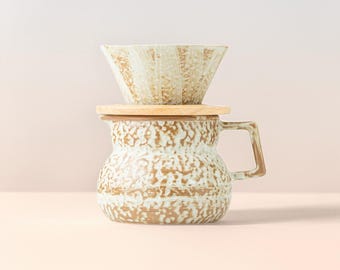 エナメルコーヒーポット、アンティークコーヒーポット、カントリー