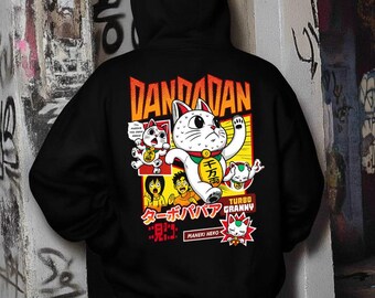 Koszulka streetwear inspirowana anime, bluza z grafiką w stylu mangi Supernatural, bluza z kapturem w stylu retro anime, prezent dla fanów komedii chaosu