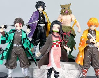 Anime Swordsman Figure Set PVC Collectible Model Toy Manga Inspired Action Figures Gift