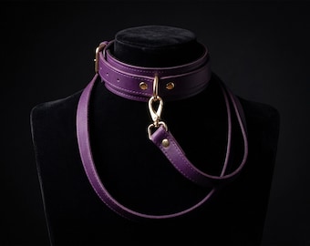 Collar de cuero bondage con forro suave en el interior, gargantilla de lujo para sumisión, artículos fetichistas para mujeres.