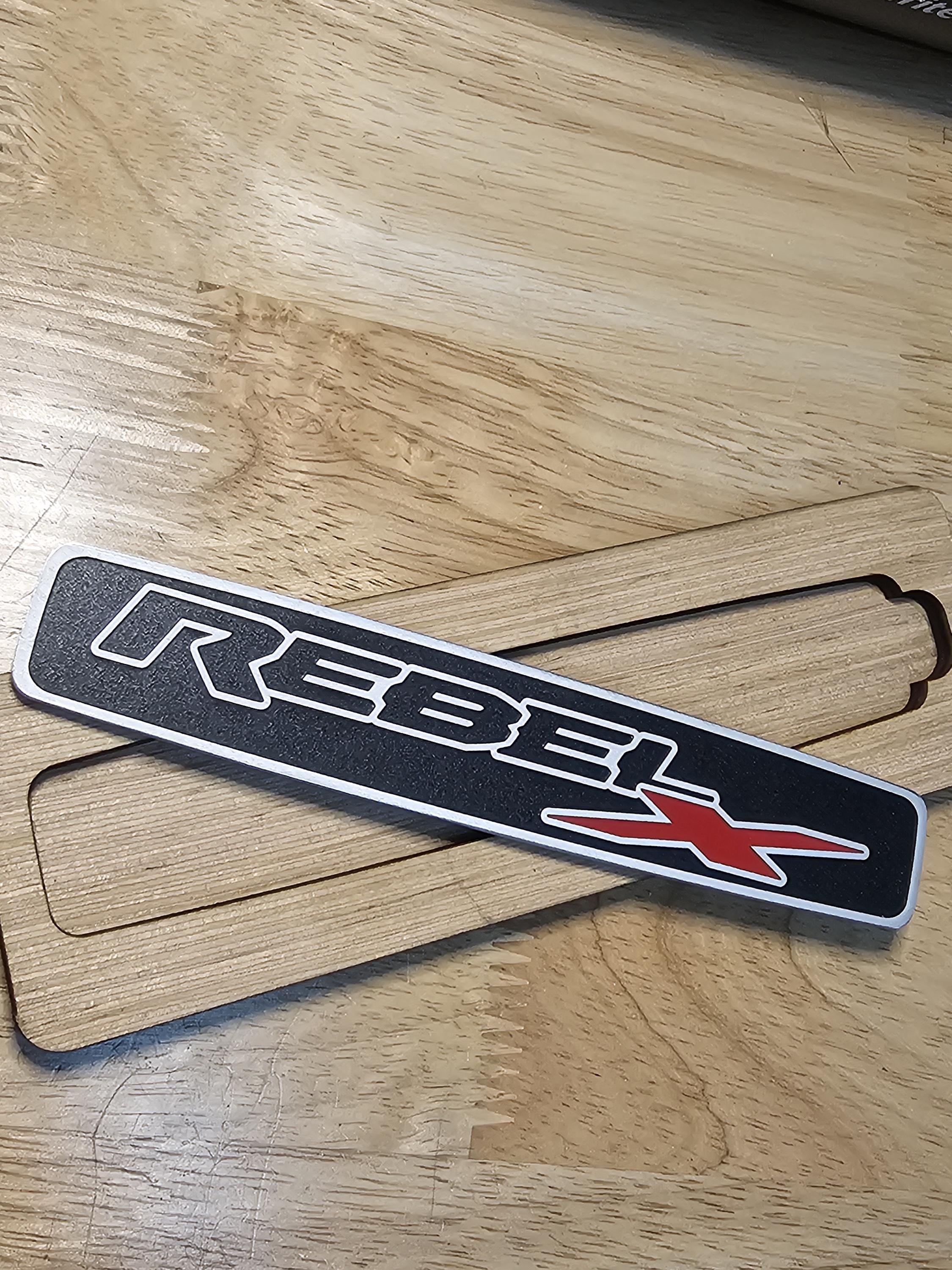 thumbnail image 2 of Ram 1500 TRX Passenger Dash Emblem Overlay Decal - 2021 2022 2023 2024 - Vinyl (TRX8) 2 of 6