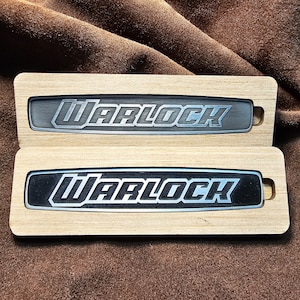 WARLOCK Custom dash emblem/badge - Solid Metal - 2019+ RAM Trucks