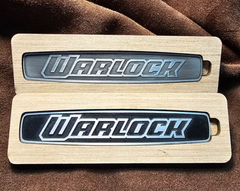 2019+ Ram Trucks WARLOCK dash emblem/badge - Solid Metal