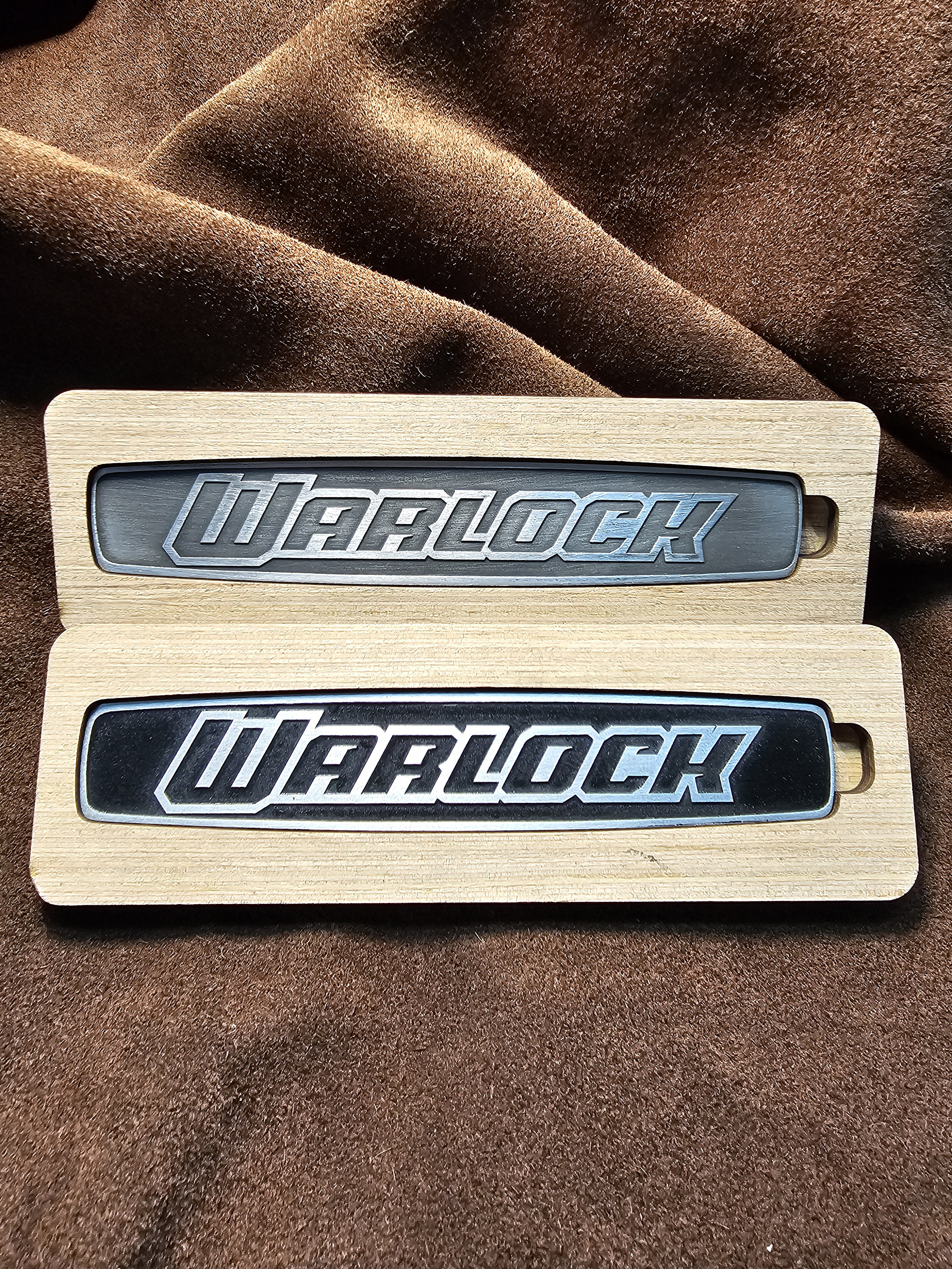 WARLOCK Custom Dash Emblem/badge - Solid Metal - 2019+ RAM Trucks