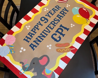 Custom Party Banner, Custom Printed Butcher Paper Banner, Personalized Party Decor