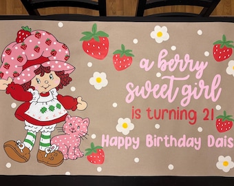 Custom Printed Butcher Paper Banner, Personalized Party Decor