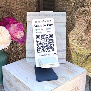 Square Reader Holder & QR Payment Sign: Venmo, CashApp, PayPal, Zelle in One code - Ultra