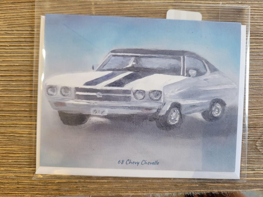 Blank Note Card With Printed Art From an Oil Painting Titled 