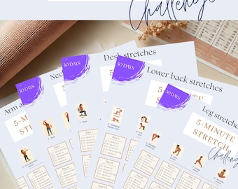 The 5-minute Stretch Challenge–5 Printable 30-day Perfect