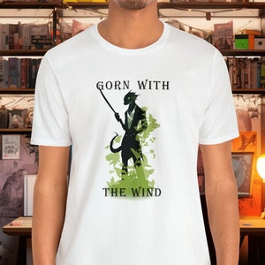 Gorn with the Wind T-shirt, Star Trek Themed Top, Unisex Size Cotton Shirt, Plus Size Options image 1