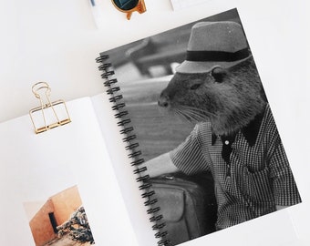 Nutria Man Spiral Notebook, Marmot, Animal People, Fun Back to School Supplies, Meme, Ruled Line Notepad, Cute Notes, Journaling