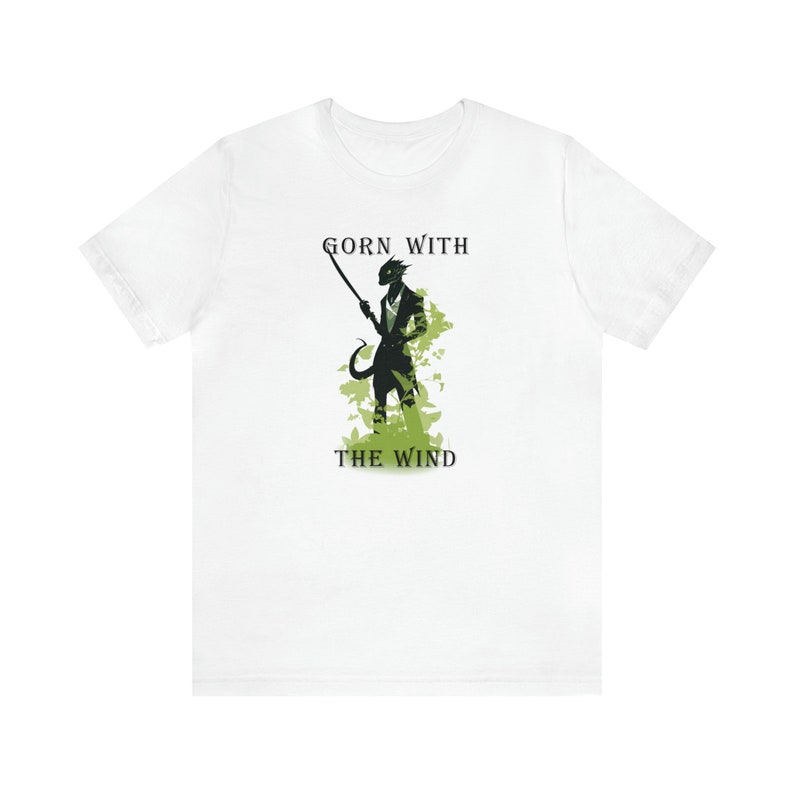 Gorn with the Wind T-shirt, Star Trek Themed Top, Unisex Size Cotton Shirt, Plus Size Options image 2