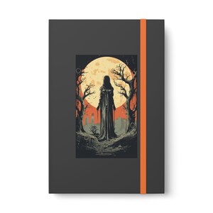 Halloween Journal, Witchy Gothic Notebook, Melina Elden Ring, Halloween Gift Ruled Line Banded image 2