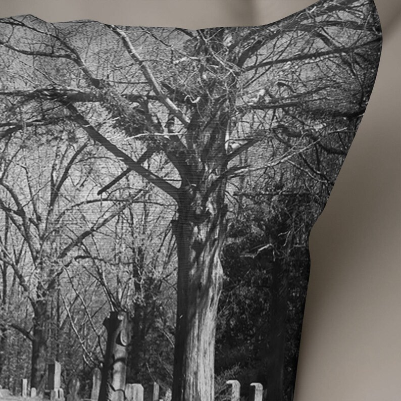 Peut inclure: Photographie en noir et blanc d'un arbre d&eacute;nud&eacute; dans une for&ecirc;t. L'arbre est grand et mince avec de nombreuses branches. L'arri&egrave;re-plan est un flou d'autres arbres et de feuillages.