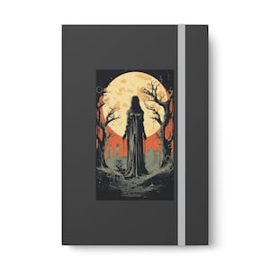 Halloween Journal, Witchy Gothic Notebook, Melina Elden Ring, Halloween Gift Ruled Line Banded image 8